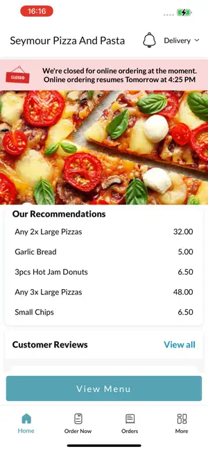 Seymour Pizza And Pasta screenshot 2