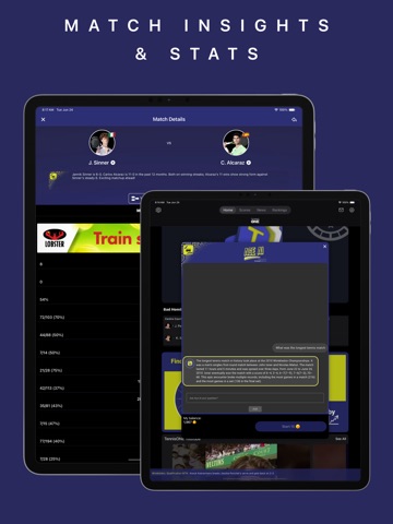 TennisONE - Tennis Live Scores iPad screenshot