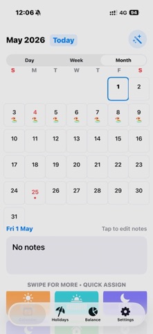 My Work Diary iPhone screenshot