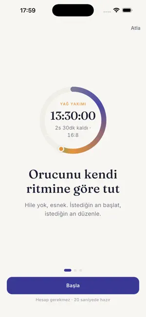 Aralıklı Oruç Diyet Takip screenshot 2