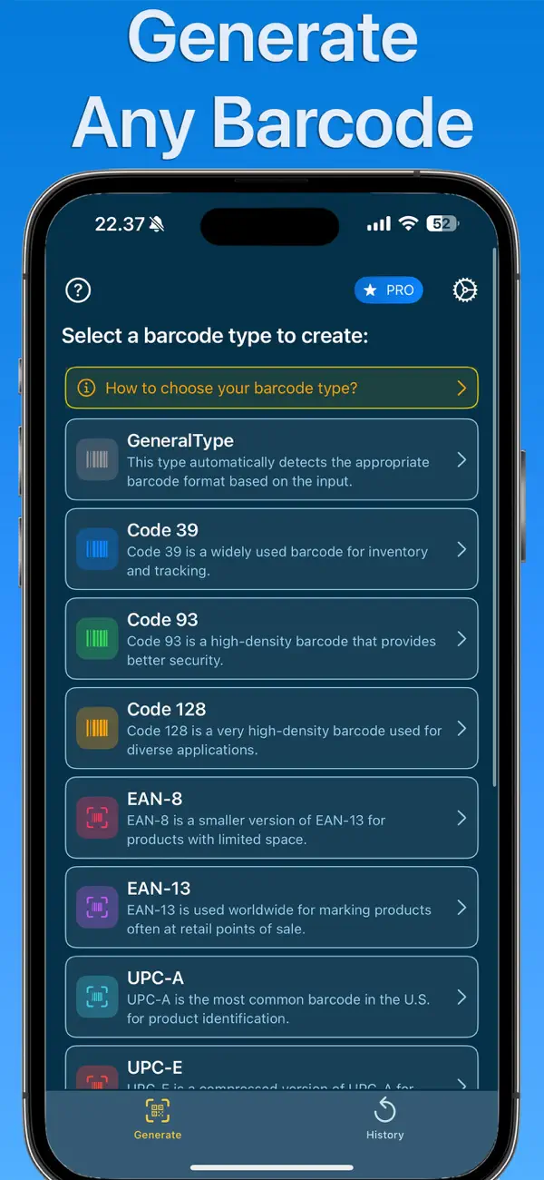 Screenshot #1 pour Créateur de Codes-barres