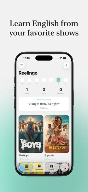 Reelingo: English from Shows screenshot 1