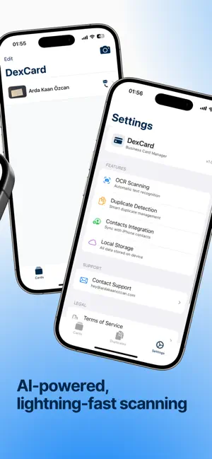 DexCard: Business Card Scanner screenshot 2