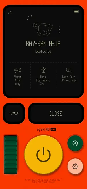 eyeFIND Smart Glasses Detector screenshot 2