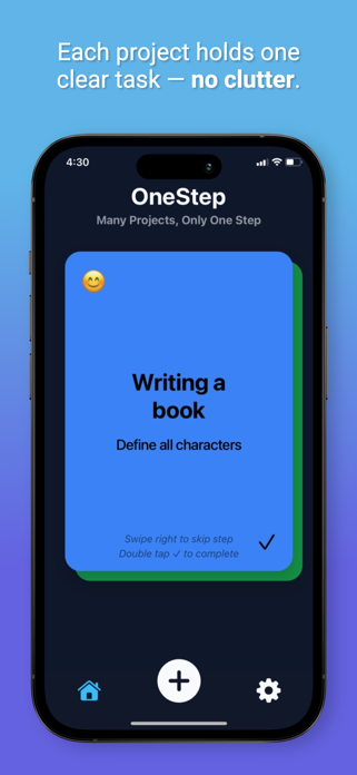 OneStep - Minimal Task Manager Screenshot 1 of 5