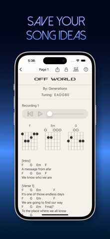 Guitar Notebook screenshot 1