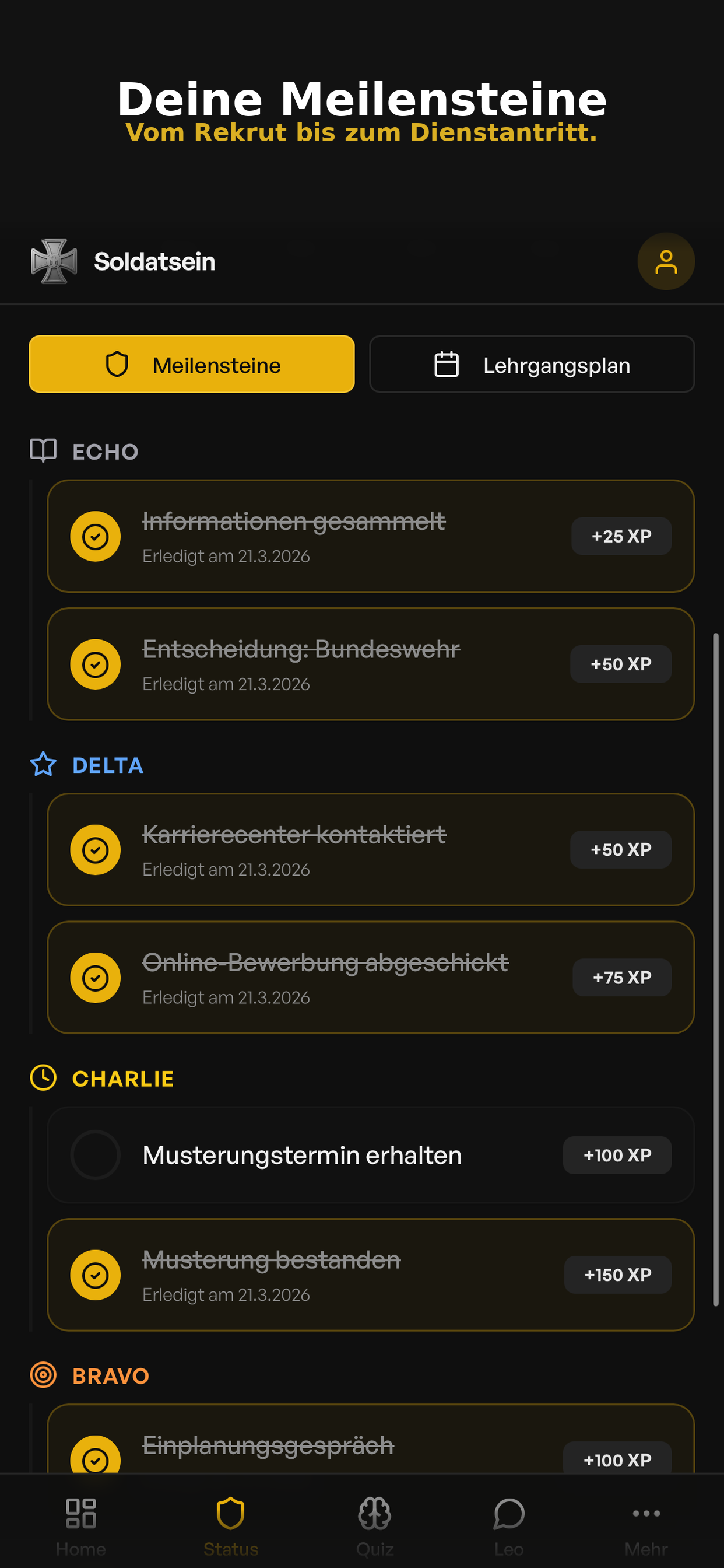Soldatsein