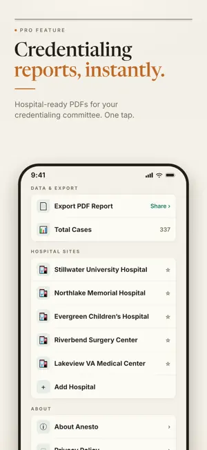 Anesto - Anesthesia Case Log screenshot 3
