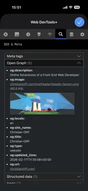 Web DevTools+ screenshot 7