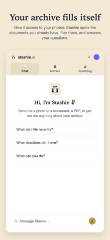 Stashie: your archivist screenshot
