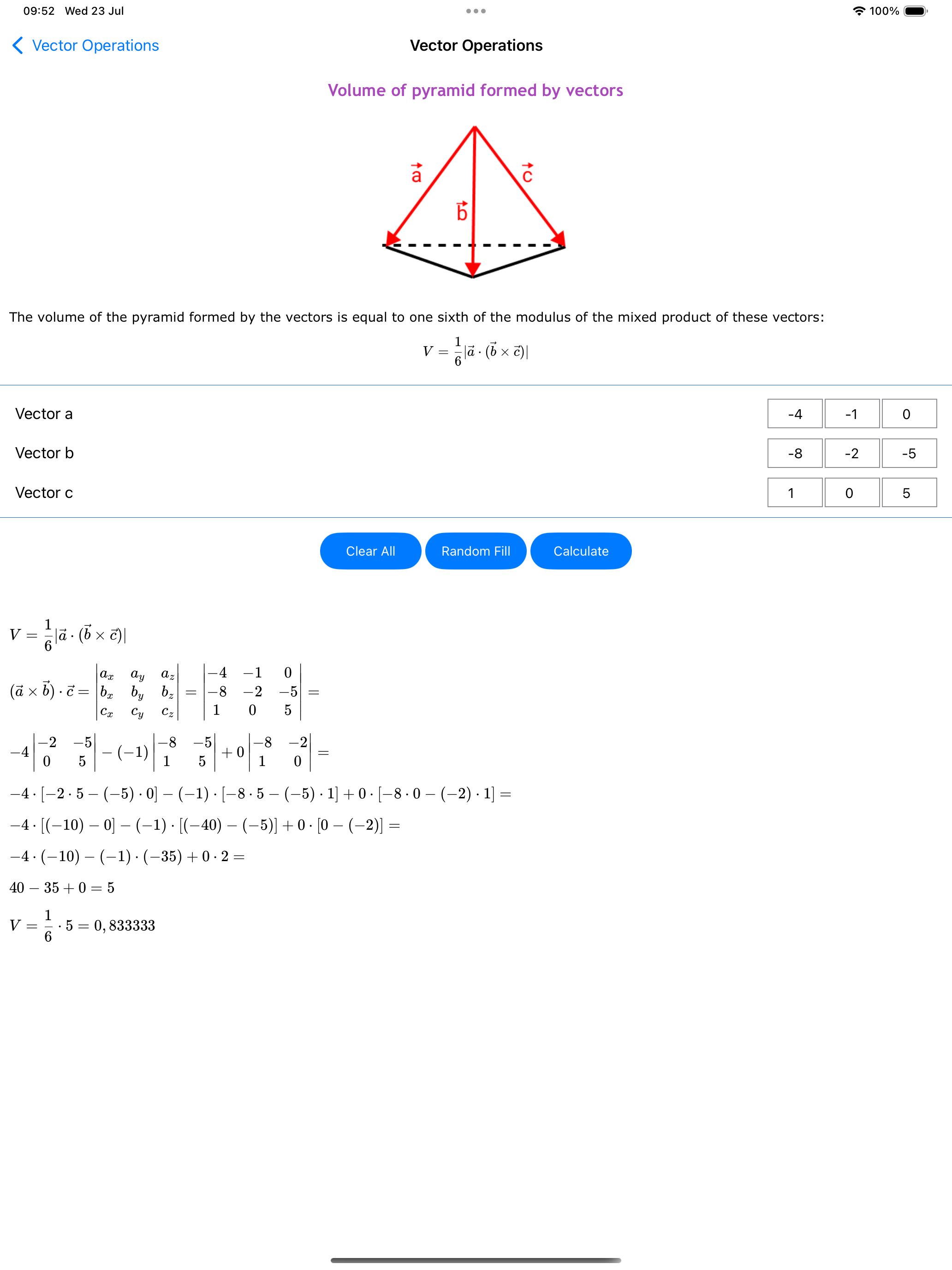 Linear Algebra - Matrix Solver