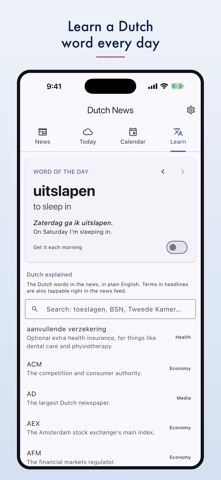 Dutch News in English iPhone screenshot