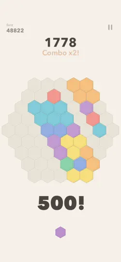 Capture d'écran de Hexa Blast - Puzzle Hexagonal sur iPhone 3