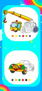 Cars Coloring book paint game screenshot #3 for iPhone