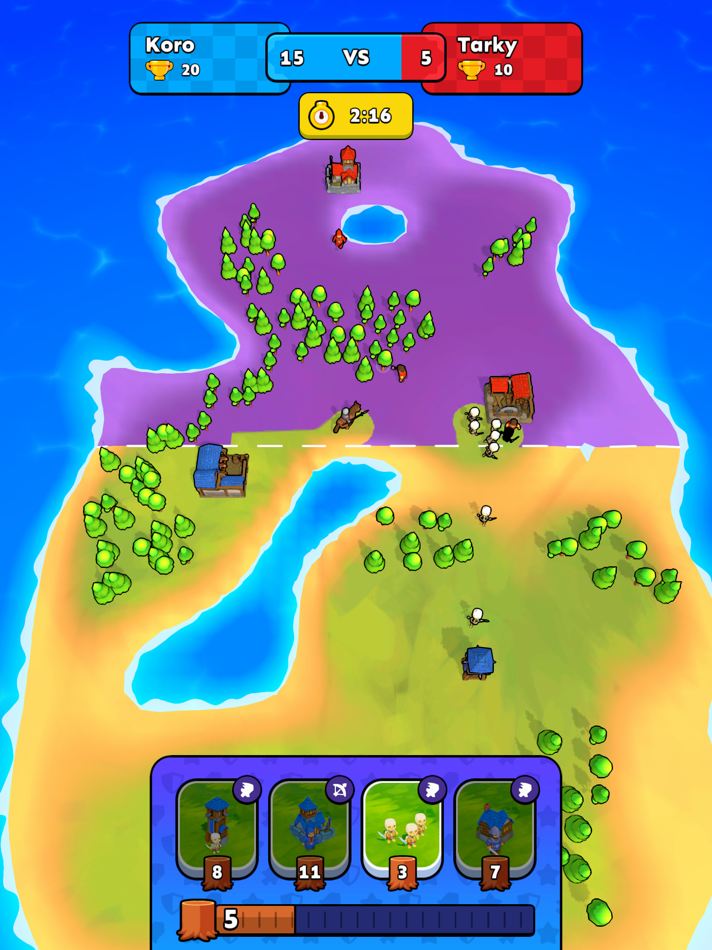 #3. Tiny Clash! (iOS) 由: Voodoo