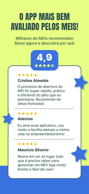 Mais MEI: abrir MEI, DASN, DAS iPhone screenshot 2