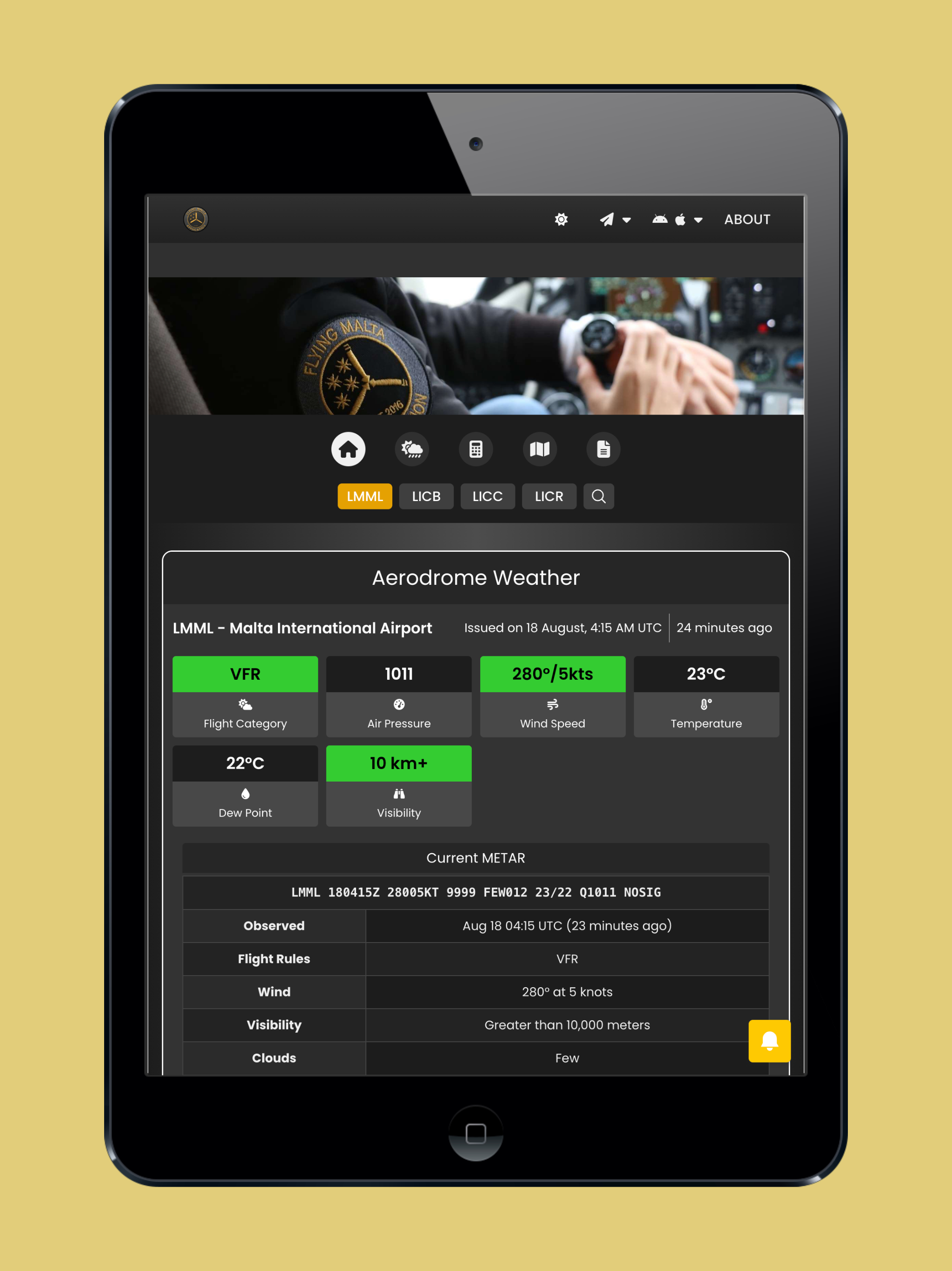 Flying Malta Application screenshot 6