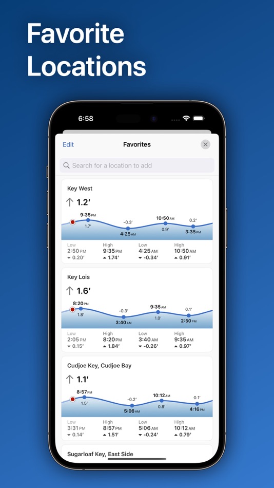 #7. TidesPro: Tide Charts & Tables (macOS) 由: ASR Concepts LLC