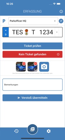 Parkofficer iPhone screenshot