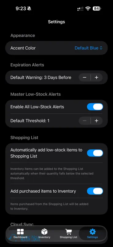 Home Inventory & Shopping List screenshot 7 of 8