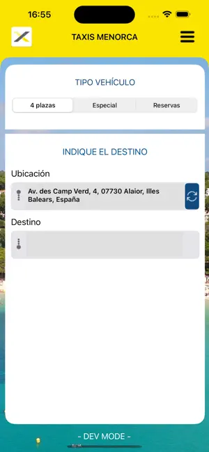 Taxis Menorca iPhone screenshot 2