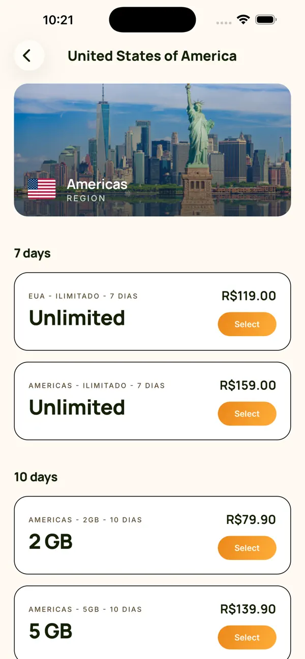 Screenshot #3 pour Trinity Travel eSIM