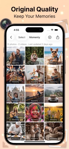 Momenty screenshot
