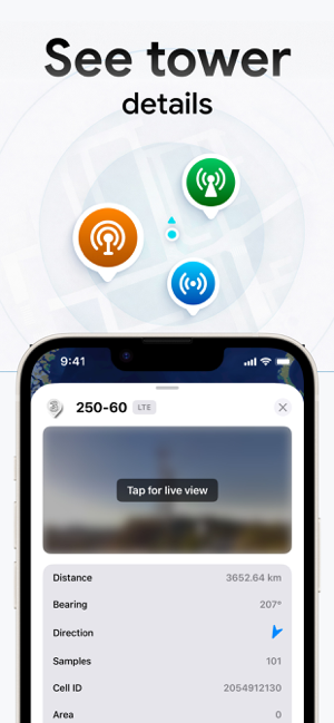 Cellular Network Signal Finder Screenshot
