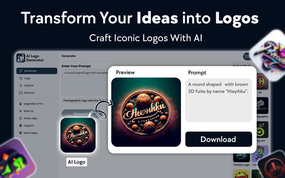 #4. Ai Logo Generator ~ Logo maker (macOS) 게시자: Fahid Zahoor