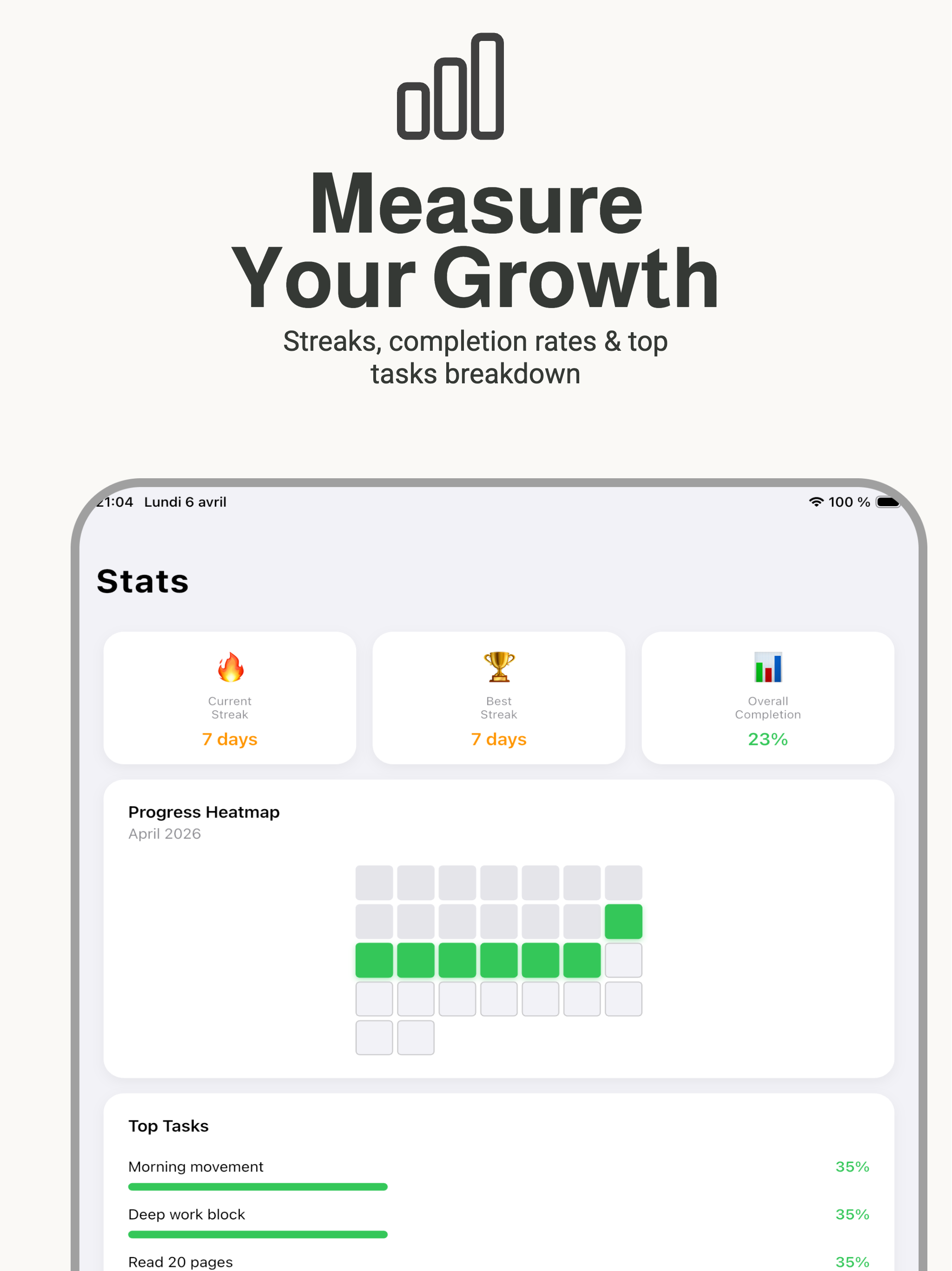 Tenax : Habit tracker