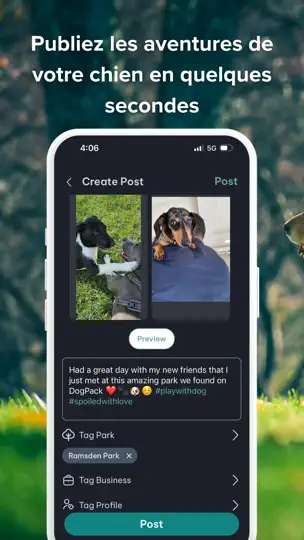 Capture d'écran de DogPack: Lieux Pour Chiens sur iPhone 8