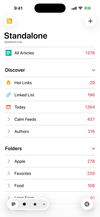 lire: RSS Reader Screenshot 1 of 9