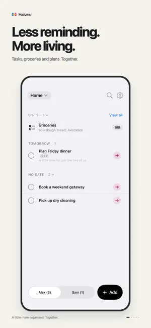 Shared To Do: Halves screenshot 1