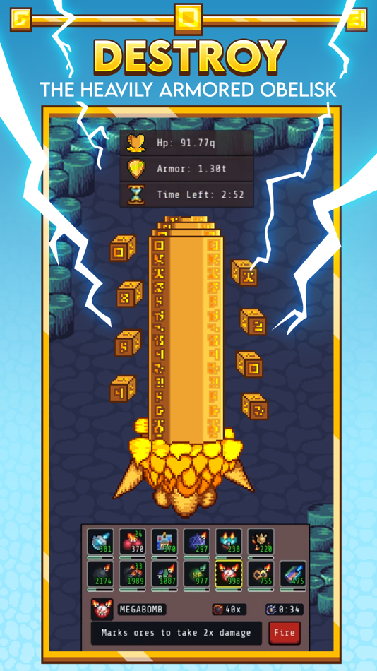 #6. Idle Obelisk Miner (iOS) Podle: Checkbox Entertainment
