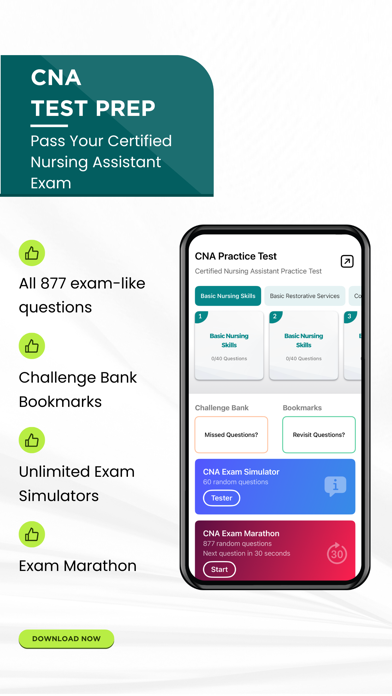CNA Practice Test Prep Genie Screenshot