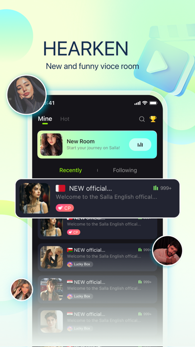 Salla - Group Voice Chat Rooms Screenshot