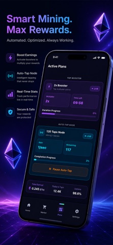 Ethereum Mining - Tap miner Screenshot 2 of 4