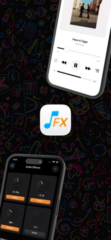 MusicFX Audio Player iPhone screenshot
