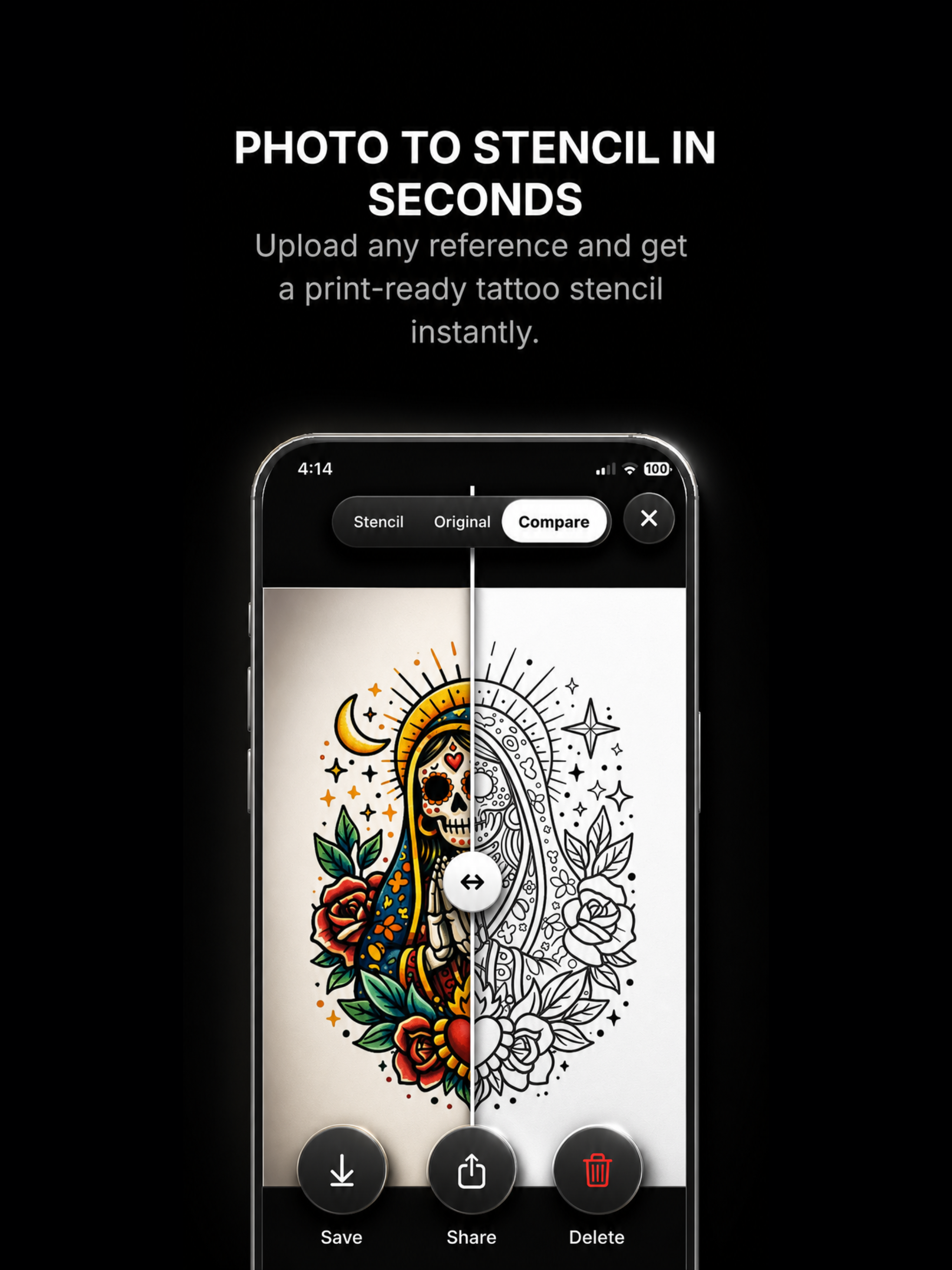 InkCut - Tattoo Stencil Maker screenshot 7