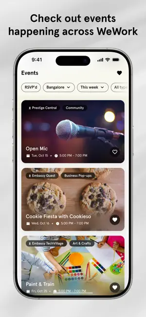 WeWork India iPhone screenshot 4