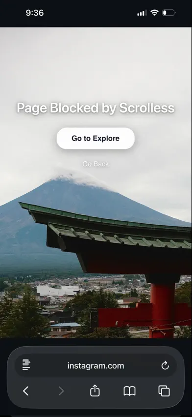 Scrolless Feed Blocker screenshot 1