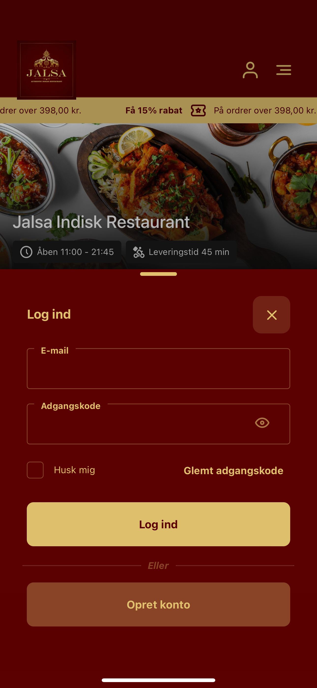 Jalsa Indisk Restaurant screenshot 2