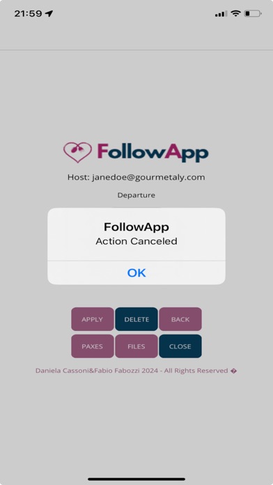 Follow-App Screenshot