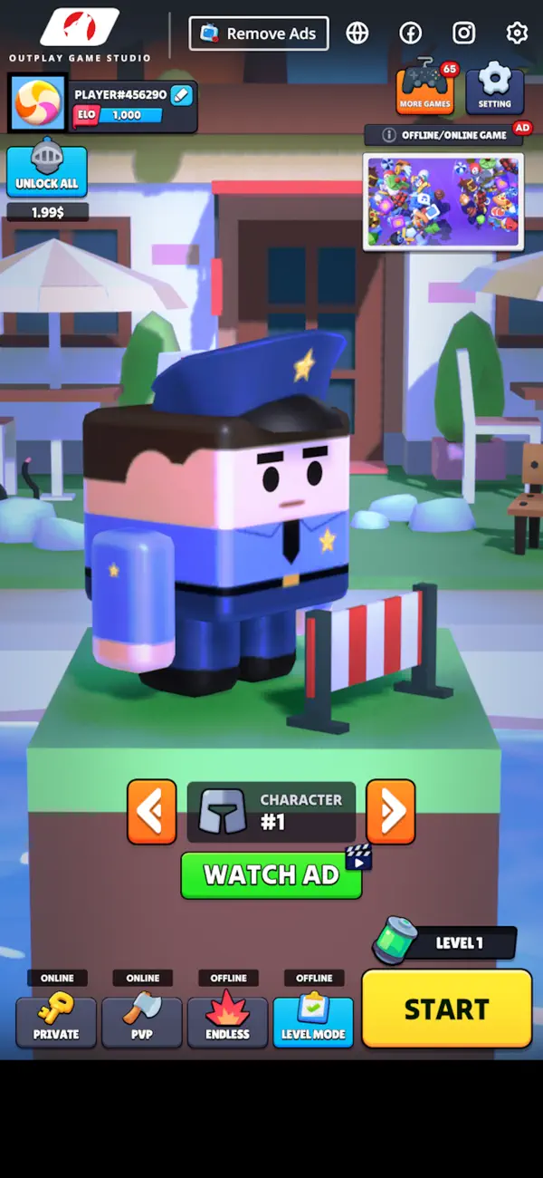 Screenshot #1 pour Build Bridge 3D Online