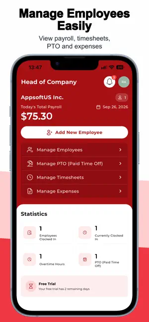 WagePunch Employee Time Clock screenshot 2