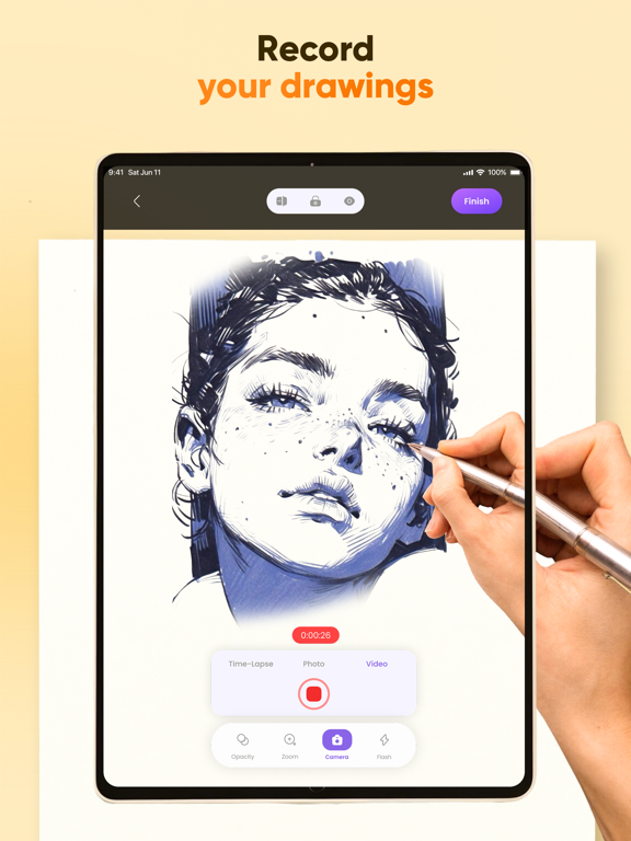 AR Sketch Anime: Trace Drawing iPad screenshot 5 - Graphics & Design app