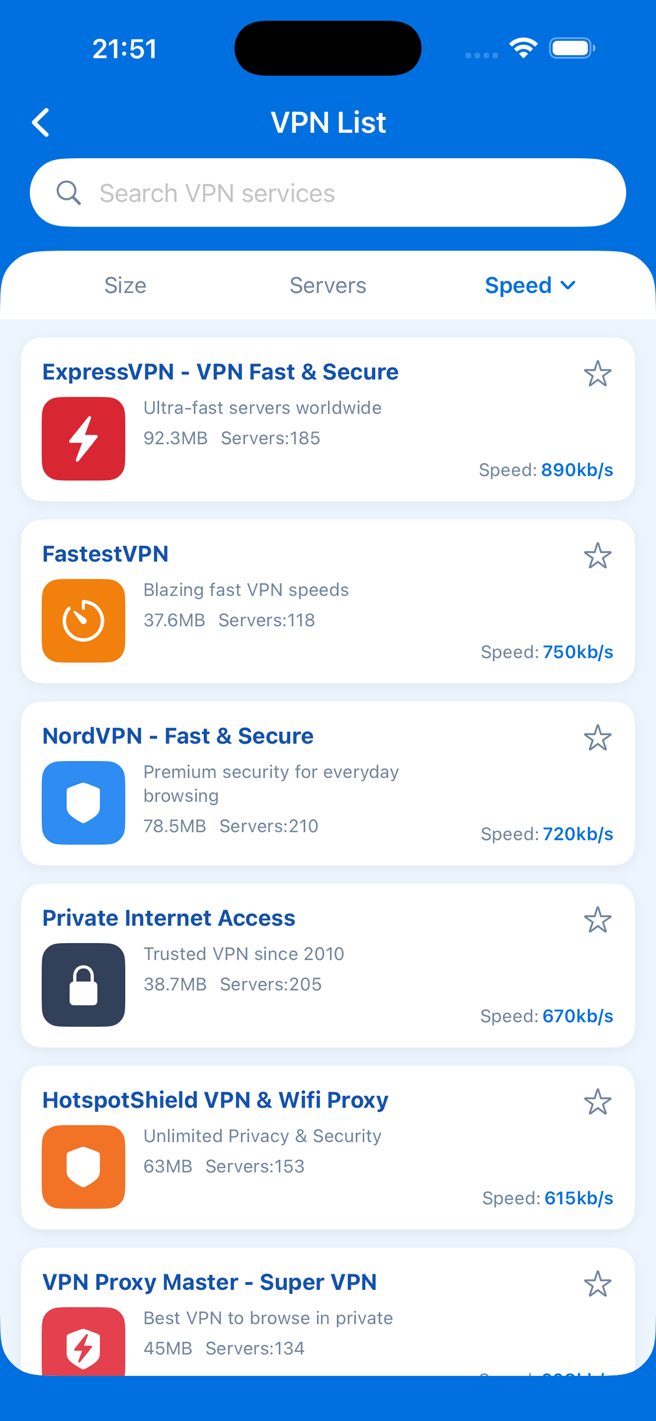 SkyEye VPN-Find The Right VPN screenshot 3