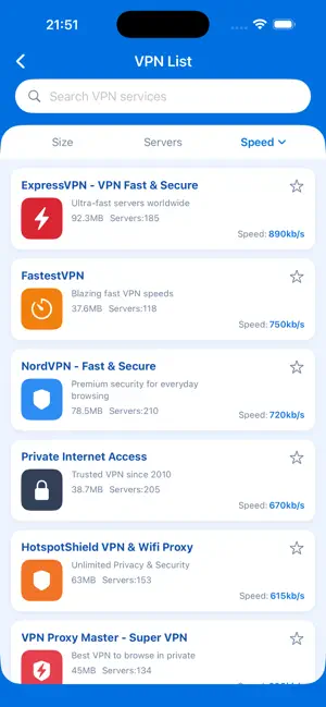 SkyEye VPN-Find The Right VPN screenshot 3