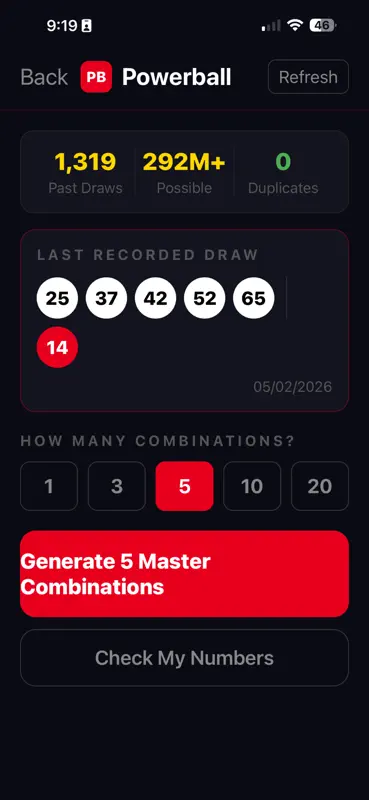Lotto Master Pro screenshot 2 of 5