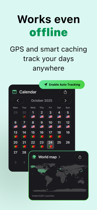 Days Abroad Counter TripTrack Screenshot 5 of 6